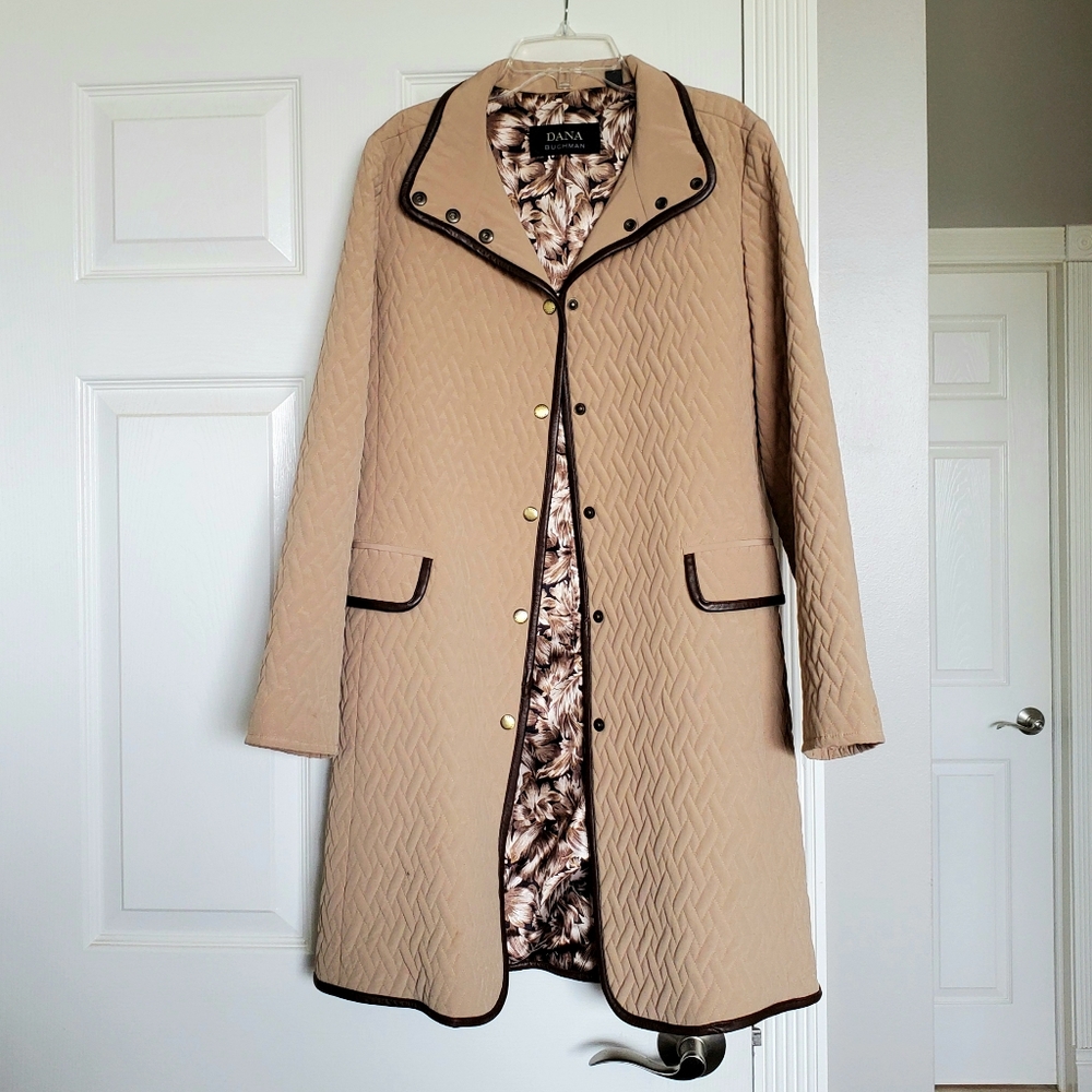 Dana Buchman Tan Coat, size Small